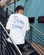 The Real Deal "Logo Tee" - Paisley Blue