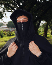 The Real Deal "Balaclava Hoodie" - Black