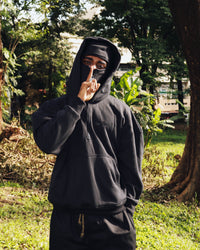 The Real Deal "Balaclava Hoodie" - Black