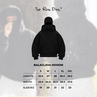 The Real Deal "Balaclava Hoodie" - Black